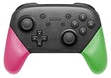 DIY Replacement Grip Shell for Nintendo Switch Pro Controller, Colorful Anti-Slip Hand Grip Shell Cover for Nintendo Switch Pro Controller with a Screwdriver (Pink and Green)