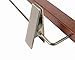 Beech Wooden Pant Skirt Hangers with 2-Adjustable Clips, Retro Finish, 3 Pack