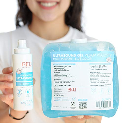 5L Jug Blue Ultrasound Couplant Transmission Fetal Doppler Gel Multi