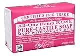 Dr. Bronner's Magic Soaps: Pure Castile Bar Soap, Organic Rose 5 oz (18 pack)