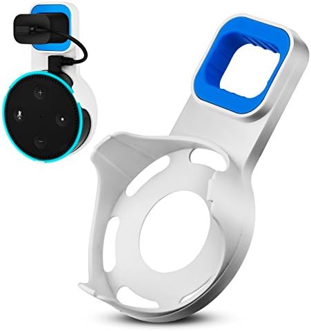 Yuanling Outlet Wall Mount Hanger Stand for Dot 2nd Generation, A Space-Saving Solution for Your Smart Home Speakers without Messy Wires or Screws (White)