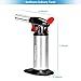 Kitchen Torch Swiftrans Culinary Torch for Cooking & Baking Blow Torch with Safety Lock and Adjustable Flame - 5 Set of Measuring Spoons as Gift