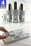 SRRB Performance 12 Volt 1141/1003 / 1156 Replacement LED Bulb for RV Camper Trailer Motorhome 5th Wheels and Marine Boat (4 Pack - No Remote, Pure White)