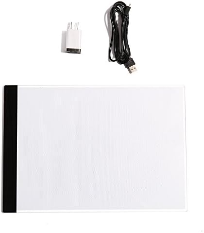 KERVEY A4 LED Artcraft Tracing Light Pad Ultra-thin Portable Light Pad with USB Powered for Kids 2D Animation Drawing Artists Tattoo Transferring Sketching