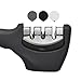 Knife Sharpener,Besiva 3 Stage Professional Kitchen Knife Sharpening System for Straight Tungsten Diamond Ceramic and Serrated Knives (Black)