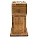 MEGALOWMART 6 Slot Bamboo Wood Kitchen Knife Block Stand Holder