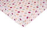 Carter's Crib Fitted Sheet, Girl Dots