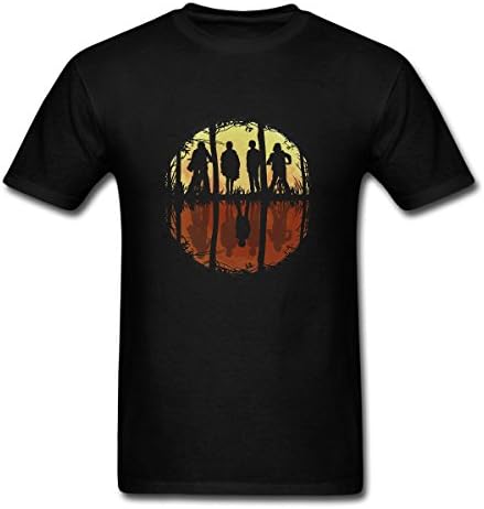HUENS Friends Don't Lie Stranger Things Mens Cotton Graphic T-Shirt Black Size XL