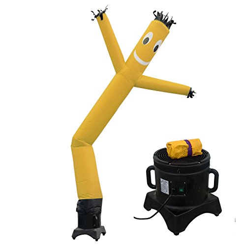 MOUNTO 10ft Air Puppet Dancer with blower Complete Set, 10-Feet (YELLOW)