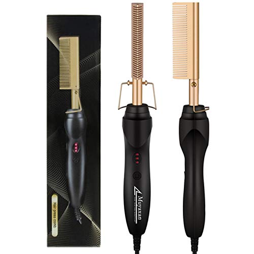 Hot Comb, Electric Heating Comb, Ceramic Comb Security Portable Curling