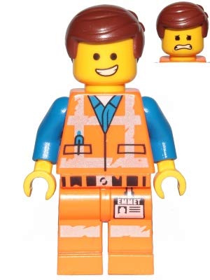 LEGO Movie 2 Emmet Smile/Scared Face Minifigure from 70829 (Bagged)