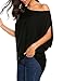Unibelle Women's Loose Off The Shoulder Long Batwing Sleeve Top Blouse
