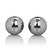 CalExotics Silver Balls In Presentation Box - Steel Ben Wa Vaginal Kegel Weights - Pelvic Floor Exercise - Adult Sex Toys - Silver
