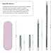 Reusable Straws Stainless Steel Metal - Telescopic Long Drinking Straw that is Portable, Collapsible, Retractable and Creates Zero Waste - Travel Case & Cleaning Tool Included (Baby Pink)