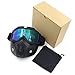 Ubelly Motorcycle Goggles with Detachable Mask, Motocross Riding Cycling Motorbike ATV Dirt Bike Racing Off Road Cosplay Goggle Glasses,Adjustable Non-Slip Strap Retro Helmet Goggles