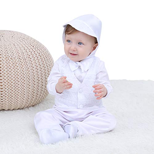 Booulfi Baby Boy's 5 Pcs Set Christening Baptism Outfits 36 Months