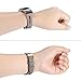 Maledan Bands Compatible for Fitbit Charge 2, Slim Genuine Leather Band Replacement Accessories Strap for Fitbit Charge 2, Women Men, Large, Gray