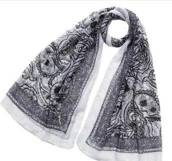 S Cloth Black White Female Korean Ancient Persian Lines Hit Color Silk Shawl Cape Bohemia Cotton Beach Towel Scarf,