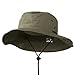 Extra Big Size Brushed Twill Aussie Hats - Olive 2XL-3XL