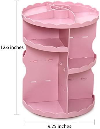 CC Studio 360 Degree Rotation Adjustable Multi-Function Cosmetic Storage Box White