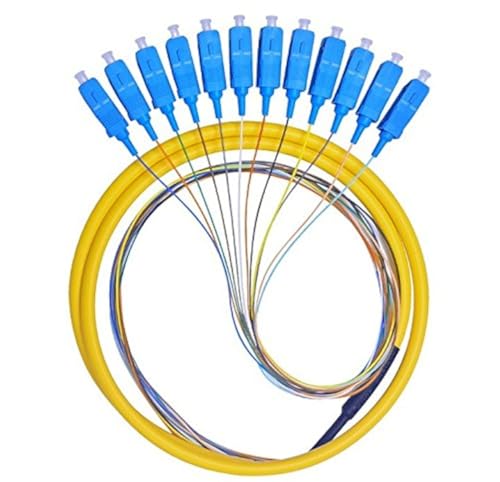 Lianshi 12 Fibers SC Single-Mode Color-Coded Fiber Optic Pigtail