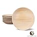 Naturally Chic Palm Leaf Plates - 9 Inch Round - Bamboo Like, Eco Friendly, Disposable, Compostable and Biodegradable Plates for Weddings, Parties and Events - 25 Pack