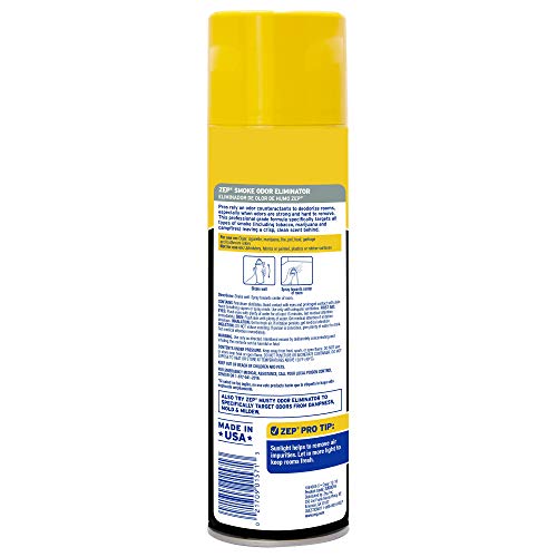 Zep Smoke Odor Eliminator Aerosol 16 Ounce (Pack of 2) ZUSOE16