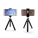 GoStellar Universal Flexible Mini Tripod, Lightweight, Ball Head for Cameras and Smartphone Devices, Mount Adapter, Bluetooth Remote Shutter (Wrist Strap)