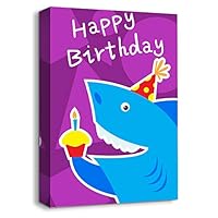 signwin-Canvas Wall Art-Cute Animal Portrait-Canvas Prints Home Artwork Decoration for Kids Bedroom,Bathroom - 12x18 inches