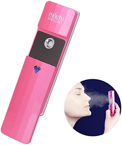 Nano Mist Sprayer, MEIZHU Handy Facial Mist Sprayer Nano Face Sprayer USB Rechargeable Beauty Skin Care ( Pink)
