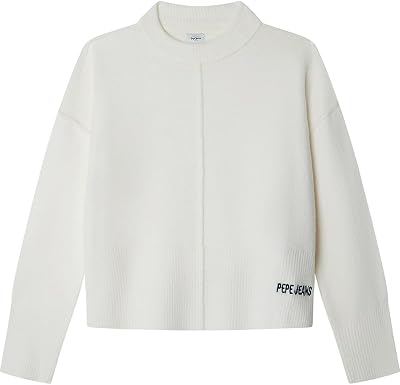 Girl's Bibby Knitwear, White (Mousse White), 8, Weiß (Mousse White), 8 Jahre