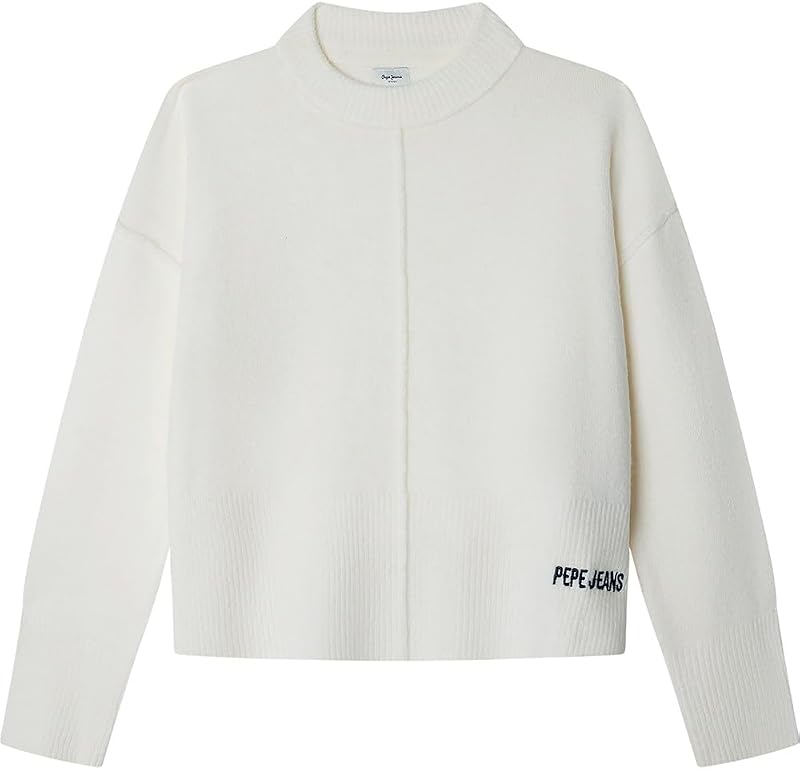 Maglieria Bibby Bambina, Bianco (Mousse White), 8, Bianco (Mousse White), 8 Anni