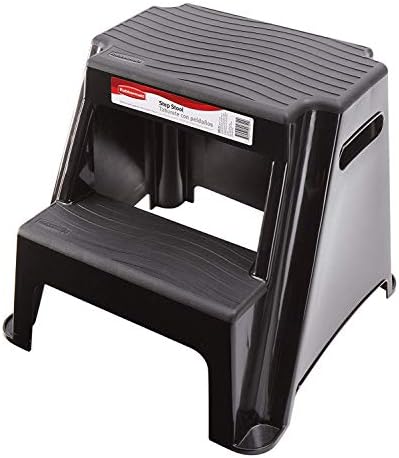 Rubbermaid Rmp2 2Step Molded Plastic Stool With Nonslip Step Treads 300Pound Capacity