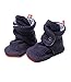 Zutano Baby Contrast Cozie Booties Navy & Periwinkle Stripe 18 Months