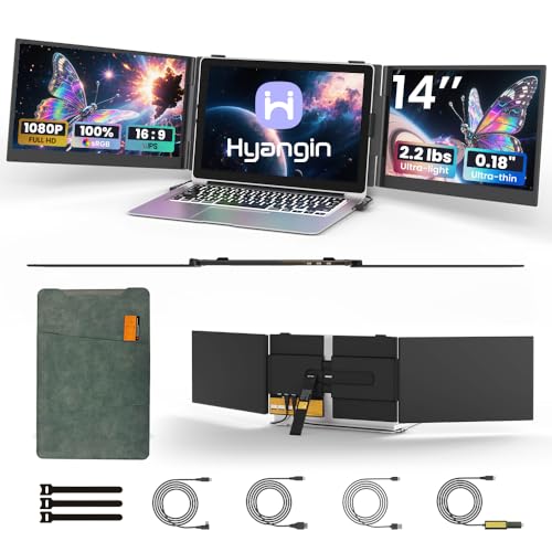 Hyangin Triple Laptop Screen Extender 14-inch