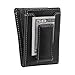 HOJ Co. IVAR Bifold Wallet With Money Clip | Super Strong Magnet | Front Pocket Wallet With Exterior ID Window (black)