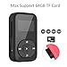 DeeFec Portable Clip Sport Bluetooth MP3 Player 8GB Lossless Sound Music Player with FM Radio Voice Recorder Supports Micro SD Card up to 64GB + Free Sport Armband (Black)