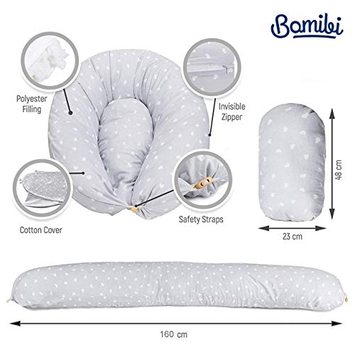 Bamibi® Pregnancy Pillow Full Body Support Maternity Pillow for Sleeping Providing Support