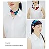 100% Pure Mulberry Silk Small Square Scarf -21'' x 21''- Breathable Lightweight Neckerchief -Digital Printed Headscarf