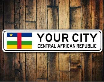 Amazon 中央アフリカの昇華国旗の看板 中央アフリカの神聖なお土産 カントリーのお土産 金属の都市の看板 都市のお土産 アルミニウム製看板 インテリア オンライン通販