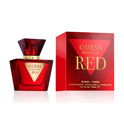 GUESS Seductive Red, Eau de Toilette fuer Damen, Gourmand Parfuem, 30 ml