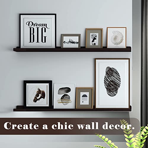 WELLAND Vista Photo Ledge Picture Display Wall Shelf Gallery, 48inch