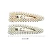 RingBuu Hair Clip - Women Bridal Vintage Faux Pearl Wrapped BB Hairpins Girls Glitter Gold/Silver Metal Alloy Hair Clip Water Drop Luxury Snap Barrettes Wedding