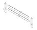Safety Rail Guard for Beds and Bunk Beds 1006 by Palace Imports, Java, 14.75”H x 42.75”W, 2”x 2” Posts