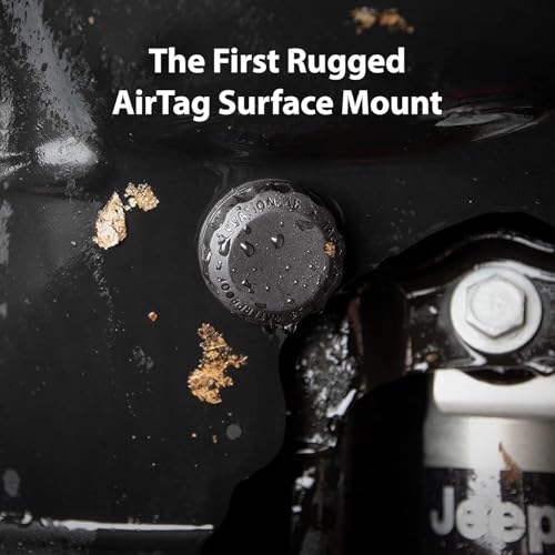 Elevation Lab AirTag Adhesive Mount - Waterproof (4 Pack) | Indestructible, discreet, screw-on design, find your bike, car, & more, patended