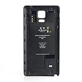 Ohpa Wireless Charger Receiver Battery Back Cover Case For SamSung Galaxy Note 4 SM-N910 (Black)