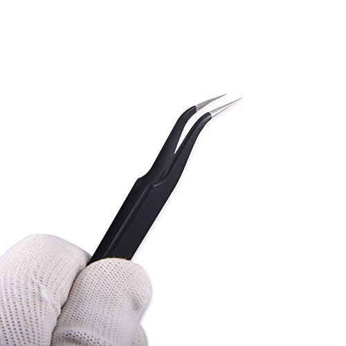 Winjun 3 Stück Edelstahl Professionell Präzision Pinzette DIY Tool Pinzetten Reparatur Werkzeug Kit für Industrie Elektronik Schmuckherstellung Laborarbeit Autofolie Kleben – Bild 7