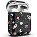 PBRO AirPods Case Cute Astronaut Case Protective Hard Shockproof Case Cover [Front LED Not Visible] Compatible with Apple AirPods 2 & 1(Black+Space)
