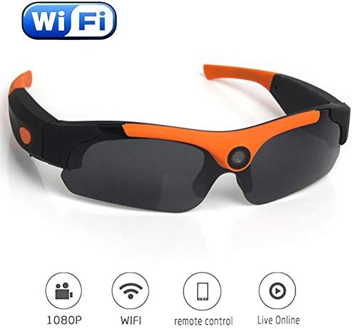 CAPTIANKN Wireless Shooting Sunglasses, Folding Bluetooth Stereo Headphones Music Smartphone Bluetooth Device 1080p HD Lens