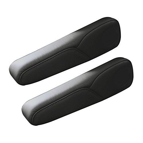 Buy Black Genuine Real Leather Zipper Arm Rest Armrest Cover Upholstery